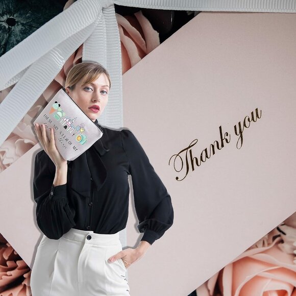 Vacation Trip Gift Fairytale Fans Cosmetic Bag Mouse Family Trip Snacks Makeup B - Picture 6 of 7